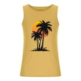 thumbnail image 4 of Gifts for Men! Titcea Tank Tops Men Palm Tree Printed Round Neck Sleeveless Workout Shirts Hawaiian Beach Holiday T Shirts Summer Casual Tank Top, 4 of 5