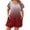 Wine, variant on Qiopertar Plus Size Jumpsuit for Women Casual Loose Puff Sleeve Romper Gradient Print with Pockets Summer Beach Vacation Oversized Shorts, Green L