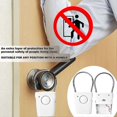 thumbnail image 5 of Alarma antirrobo, sensor de alarma de puerta blanca, alarma de ventana de 120 dB, alarma de manija de puerta antirrobo, sirena de alarma de seguridad para el hogar y el apartamento., 5 of 5