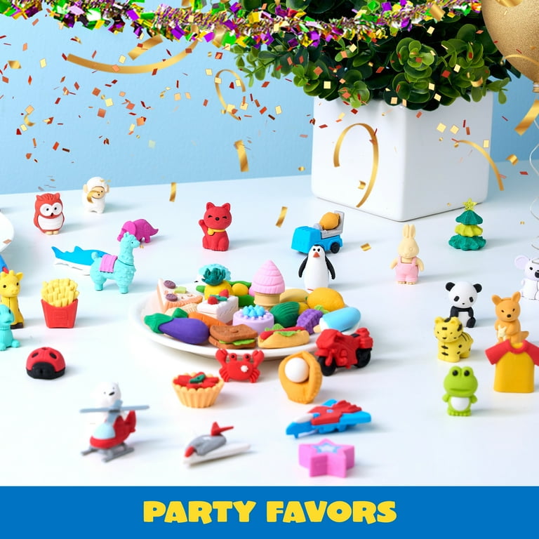 ArtCreativity Pull-Apart 3D Junk Food Erasers — 12-Pack Fun For School, Parties & Gifts!