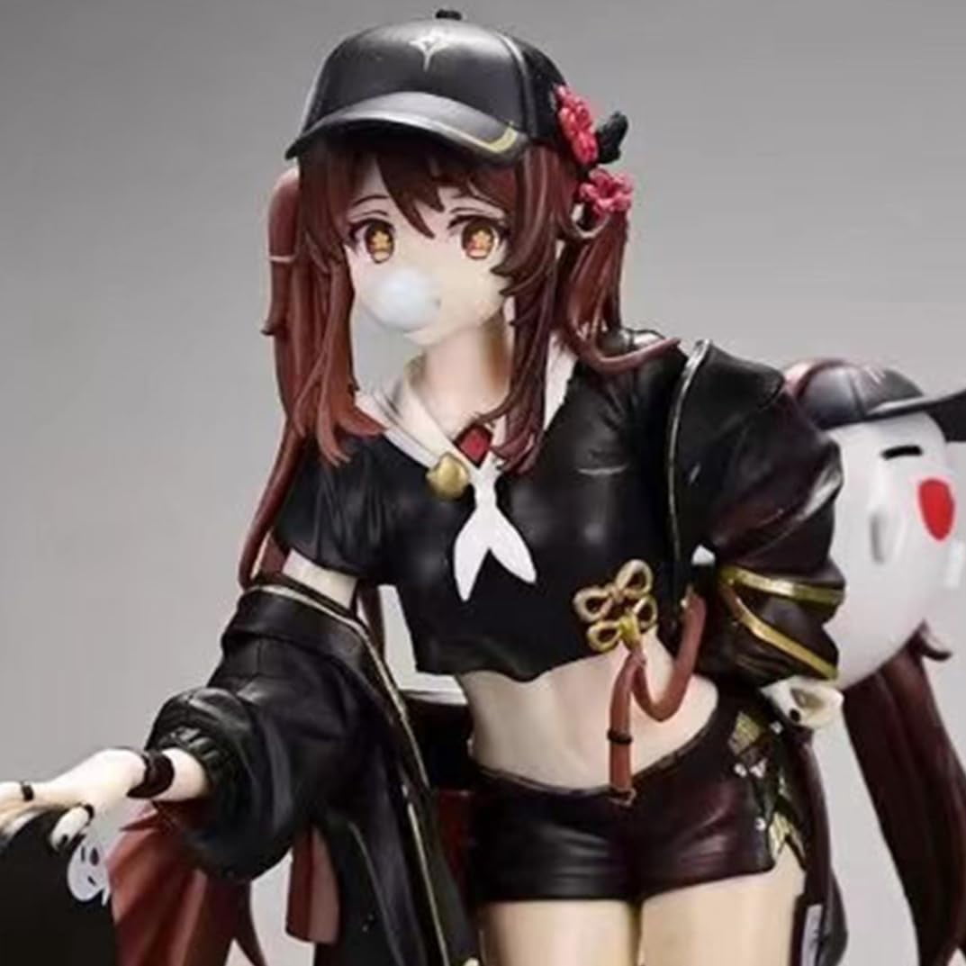 New Genshin Impact Hu Tao (skateboard Ver) Character Anime Model Statue Action Figures Desktop Ornament Popular Decorations Fan Souvenirs Creative Gift Collectable