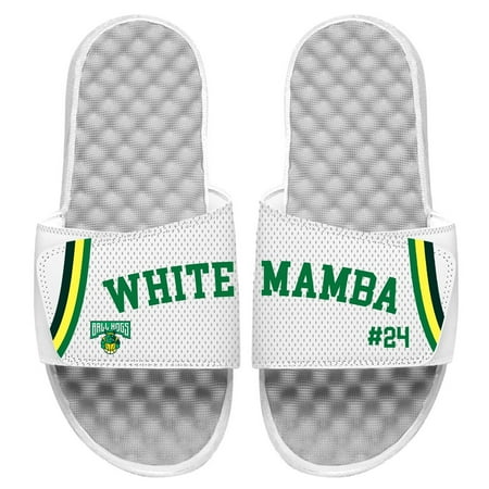 

Youth ISlide White Mamba Ball Hogs White Statement Jersey Split Side Sandals