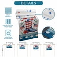 thumbnail image 6 of Independence Day Table Runner 70 Inches, American Flag Boots Red Blue Flowers Stars Bed Runner Dresser Scarves Tabletop for Indoor Outdoor Parties/Ceremony/Banquet, 13" x 70", 6 of 9