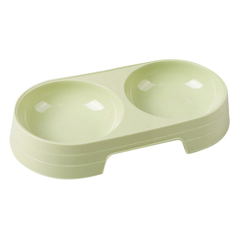 plastic double dog bowl