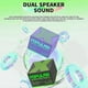 thumbnail image 2 of Wireless Bluetooth 5.0 Speakers Mini Audio Speaker USB Rechargeable HIFI Sound Box Player Speaker for Laptop PC Blue, 2 of 5