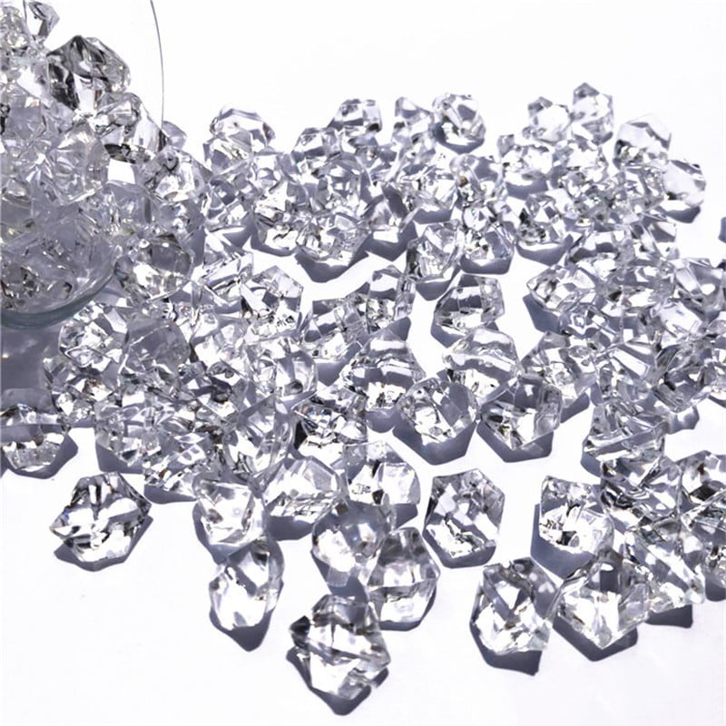Bag Acrylic Crystal Beads Stone Nugget For Fish Tank Aquarium Decor 150pcs 