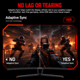 thumbnail image 4 of Deco Gear 39" Curved Gaming Monitor, 2560×1440 QHD, 165Hz, 1ms MPRT, 4000:1 Contrast, HDR, Adaptive Sync, 3000R Curve, HDMI, DisplayPort, Black Edition, 4 of 7