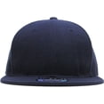 thumbnail image 2 of Solid Flat Brim Bill Fitted Baseball Cap, 2 of 6