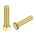 thumbnail image 1 of Unique Bargains Brass Hex Bolts, 1/2-13x2' 2 Pack Fully Thread Grade 4.8 Machine Screws, 1 of 4