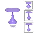 thumbnail image 1 of Cake Stand Home Party Dessert Table Display Rack Dessert Cake Tray Cold Meal Tea Break Table Afternoon Tea Center Rack Metal PURPLE (S) 8 INCH-1PCS, 1 of 6