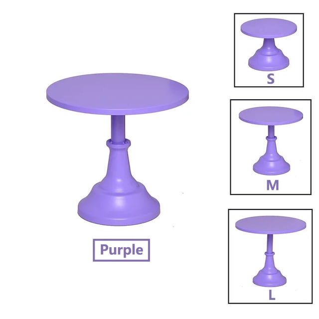 Cake Stand Home Party Dessert Table Display Rack Dessert Cake Tray Cold Meal Tea Break Table Afternoon Tea Center Rack Metal PURPLE (S) 8 INCH-1PCS
