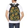 thumbnail image 6 of Daiia Sunflowers Backpack for Men and Women -Durable Backpack Large Capacity, Water-Resistant Bag with Adjustable Straps and Laptop Compartment, 6 of 9