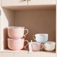 thumbnail image 4 of 3/4 Pcs Tasse Repas 25 Oz avec Couvercle, Tasse Repas 25 Oz avec Couvercles, Ensemble de 4 Tasses Repas, Bol en Acier Inoxydable à Double Couche Résistant à la Chaleur, pour Café, Soupes, 4 of 6