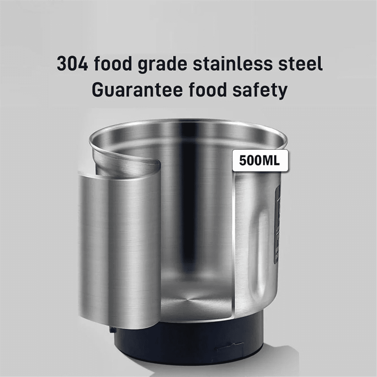 Electric Coffee Grinder 500ml Beans Grain Grinder Mill Household Stainless Steel Grind Machine for Kitchen US Plug