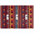 thumbnail image 1 of Metal Light Switch Plate Cover Ethnic Aztec Tribal Art Pattern Burgundy SFR061, 1 of 13