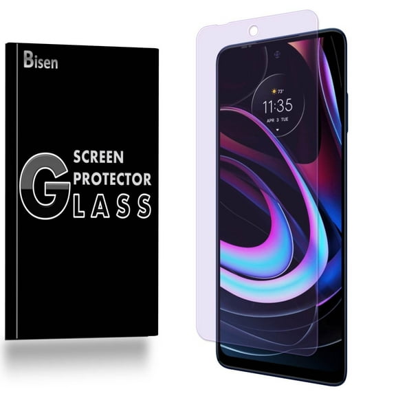 For Motorola Edge (2021) [BISEN] Tempered Glass Anti Blue Light [Eye Protection] Screen Protector, Anti-Scratch, Anti-Shock, Shatterproof, Bubble Free