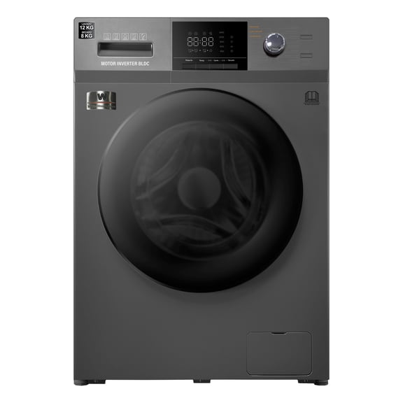 Lavasecadora White-Westinghouse 12 Kgs / 8 Kgs  Gris Acero VCM WWCFL14303AWDSS