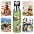 thumbnail image 7 of Yayeee 20oz Insulated Water Bottle Double Wall Stainless Steel with Flip Straw Lid, Game Day Footballs, 7 of 7