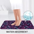 thumbnail image 6 of Bathroom Rugs Sets 3 Piece - Purple Butterfly Absorbent Non Slip Bath Mats, U-Shape Toilet Lid Cover, Contour Mat, Soft Washable Shower Mats Bath Rug Mat for Bathroom Tub Toilet, 6 of 7