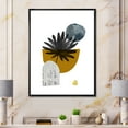 thumbnail image 2 of Designart 'Abstract Geometry Shapes and Tropical Palm Leaf I' Modern Framed Canvas Wall Art Print, 2 of 5