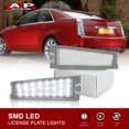 thumbnail image 2 of AJP Distributors 2-Piece Bright White SMD LED Rear Bumper License Plate Lights Tag Lamps Assembly Left & Right Pair Compatible/Replacement For Cadillac CTS CTS-V Sedan 4-Door 2008 2009 2010 08 09 10, 2 of 10