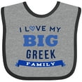 thumbnail image 3 of Inktastic Greek Family Pride Heritage Boys or Girls Baby Bib, 3 of 4