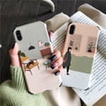 thumbnail image 2 of Funda de teléfono Floral mate de seda Vintage de dibujos animados para Iphone 12 13 funda de Tpu de chica encantadora para Iphone 7 8plus 11 Pro Xr XsMax Tan Jianjun unisex, 2 of 2