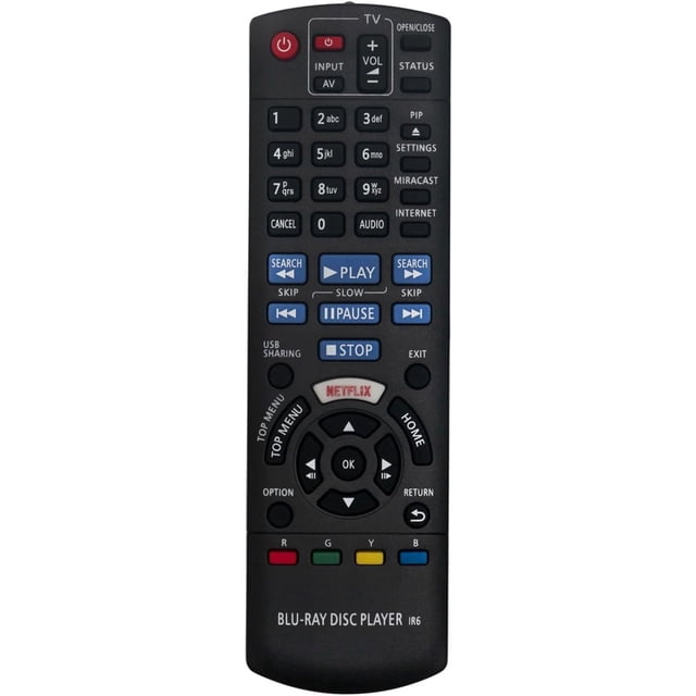 N2QAYB001027 Remote Control for Panasonic Blu-ray Recorder DMP-BDT280PU DMP-BDT270