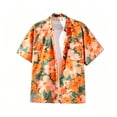 thumbnail image 5 of Men's Hawaiian Shirts Button Down Short Sleeve Tropical Print Casual Summer Beach Vacation Aloha Shirt,Sizes XS-XL, 5 of 5