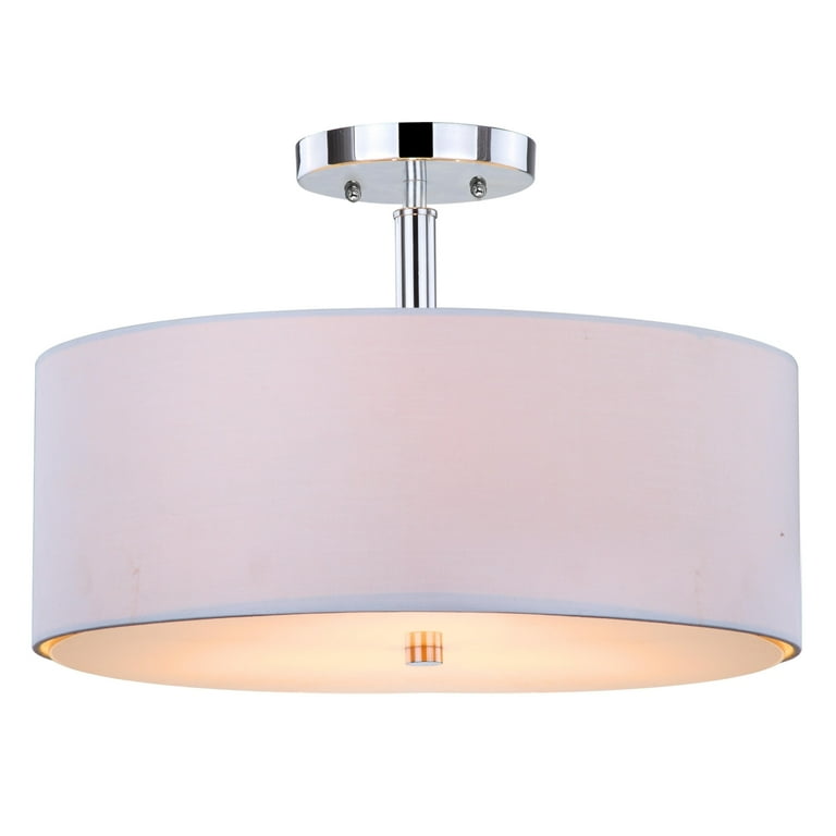 Safavieh 3 light clara sale semi flush drum light