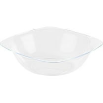EcoQuality 6 oz Clear Plastic Square Bowls - Disposable Plastic Dessert Bowls, Ice Cream Bowl, Sundae Bowl, Heavy Duty Plastic Soup Bowls for Baby Showers, Weddings, Birthday Party, Receptions (60)