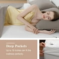 thumbnail image 4 of Huloretions Twin Heated Mattress Pad - Air Layer Electric Mattress Pad Cover Twin Size with 5 Heat Settings & 10 hr Timer Auto Off, Deep Pocket Bed Warmer Washable Heating Mattress Pad 39"x75", White, 4 of 9