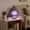 Purple, variant on HCBY Mushroom Mini Night Light, Rechargeable Portable 4.76 in Low Glare for Nursery, Bedside