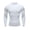 White, variant on WBQ Men's Compression Shirts Long Sleeve Athletic T Shirt Workout Cool Dry Running Tops Gym Undershirts Baselayers