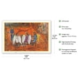 thumbnail image 2 of Abraham and the Three Angels - From an Original Color Painting by Marc Chagall c.1966 - Master Art Print (Unframed) 12in x 18in, 2 of 4
