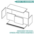 thumbnail image 4 of Note 32"W x 13" H Wall Cabinet with Sliding Doors , Wall Shelf, Storage Cabinet, Bedroom, Ohffice, Living Room, Garage Darj Wengue, 4 of 7