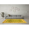 thumbnail image 3 of Ahgly Company Machine Washable Indoor Rectangle Oriental Yellow Traditional Area Rugs, 2' x 4', 3 of 4
