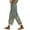 JN, variant on Women's Paper Bag Waist Straight Leg Pants, Floral Printed Palazzo Trousers with Side Buttons and Pockets, Elastic Belt Casual Cropped Pants for Vacation, Beach and Daily Wear