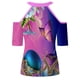 thumbnail image 5 of Camiseta de manga corta con hombros descubiertos y cuello en V con estampado de mariposa informal para mujer a la moda Fridja  hjk5105, 5 of 5