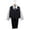 Black/ White, variant on B-One Kids Boys' Formal Vest, Pants, Dress Shirt, and Tie Outfit Set, 4-Piece, Sizes 2T-14