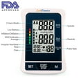 thumbnail image 5 of LotFancy Blood Pressure Monitor, Medium Upper Arm Cuff, Digital BP Machine for Home Use with Large Display, Automatic Pulse Rate Monitoring Meter with Power Adapter, 5 of 9