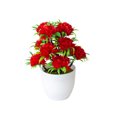thumbnail image 1 of TIELUTT 12 Headed Chrysanthemum Potted Green Floral Arrangement Desktop Teal Flowers Welded Flower Hydrangeas Flowers Roses Flowers in Vase Flower Strings, 1 of 5