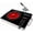 Single Burner, variant on Portable Infrared Burner 3500 Electri Burner with 3 Hours Timer-Electric Hot Plate Touch Control Panel Adjustable Heating Power Glass Plate Electric Cooktop for Cooking (Black)