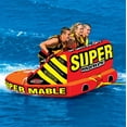 thumbnail image 2 of Airhead Super Mable Triple Rider Lake Towable Tube 3-Person Raft, Orange, 2 of 5