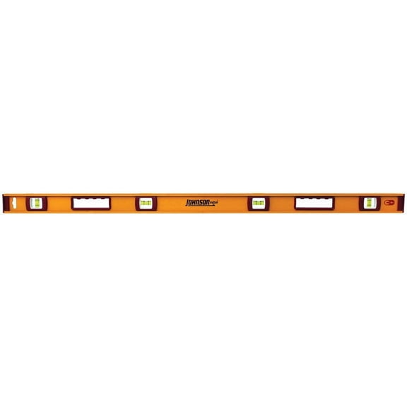 Johnson 48 in. Aluminum I-Beam Level 4 vial