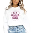 thumbnail image 2 of Life is Better with a Dog or Two or Three Sweatshirt for Women Funny Dog Mom Sweater White Sweatshirt Adult X-Large, 2 of 7