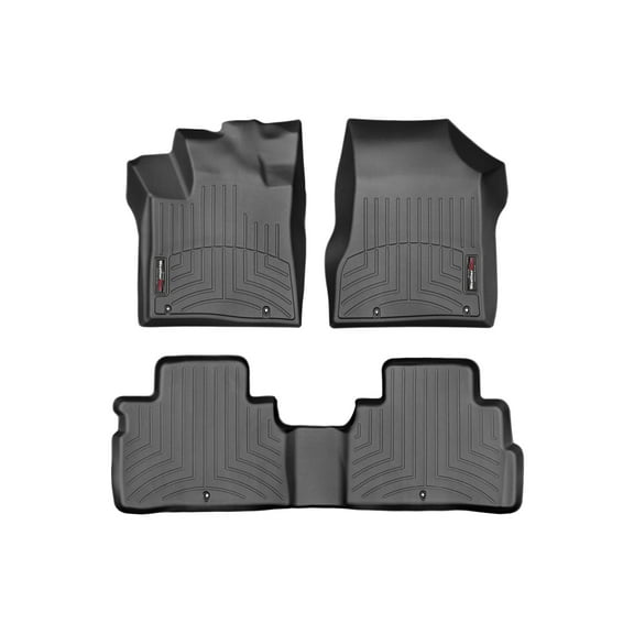 WeatherTech Custom Fit FloorLiners compatible with 2017-2017 Nissan Murano - 1st & 2nd Row, Black