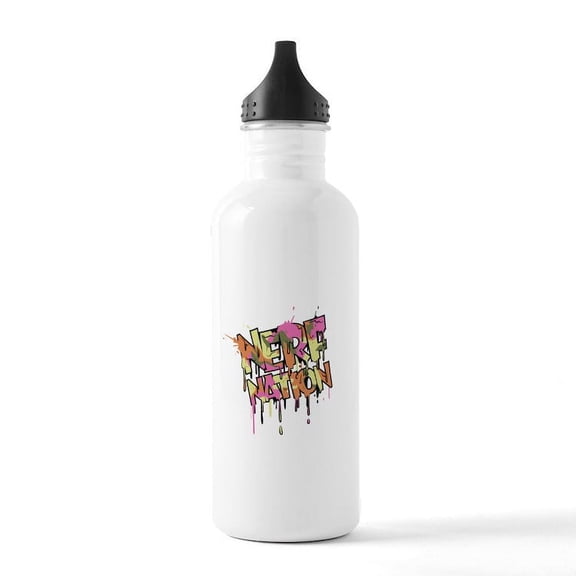 CafePress - Nerf Nation Water Bottle - Stainless Steel Water Bottle, Sports Bottle, 1.0L