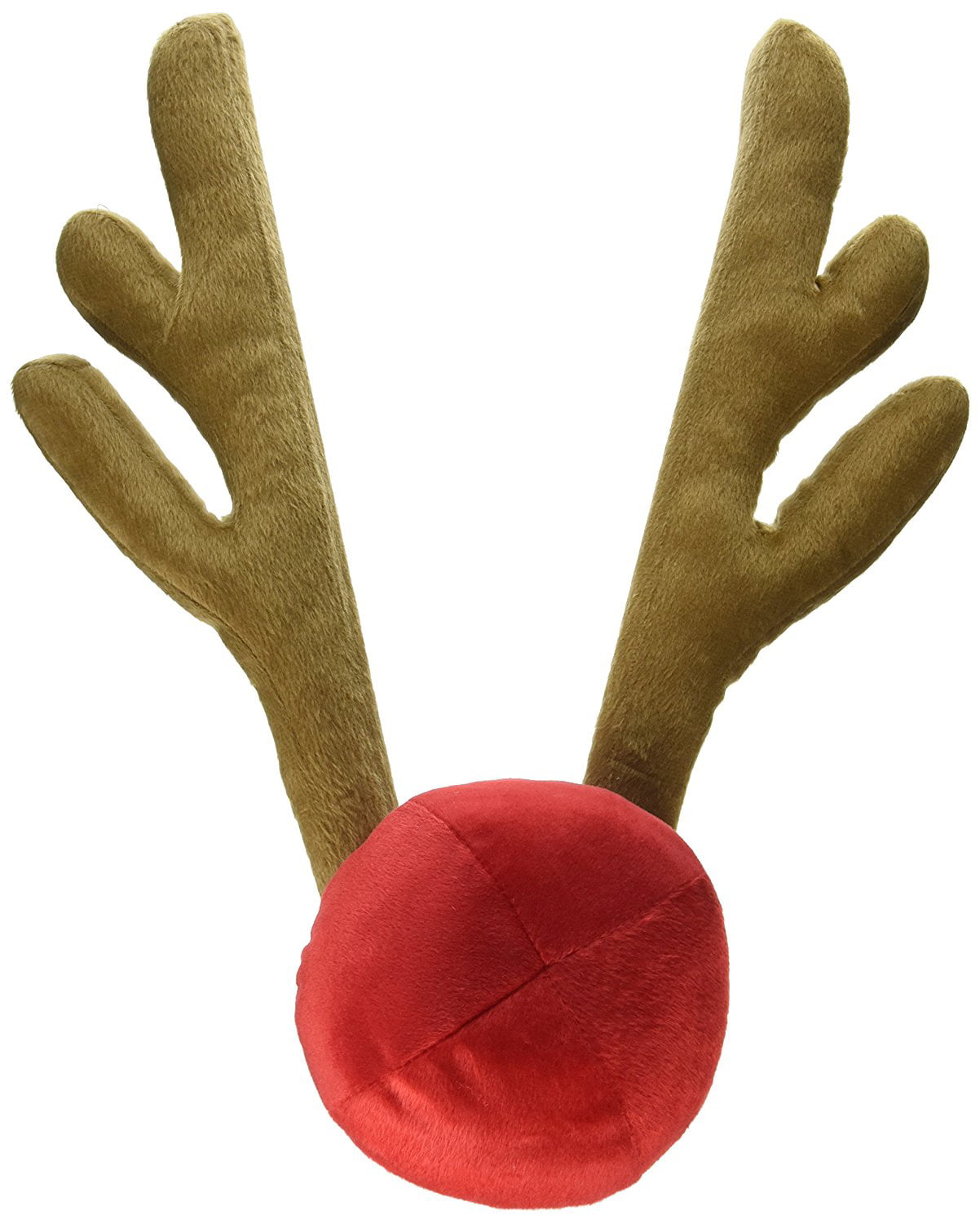 Christmas Rudolph Red Nose Reindeer Antlers Holiday Costume Accessory Kit 