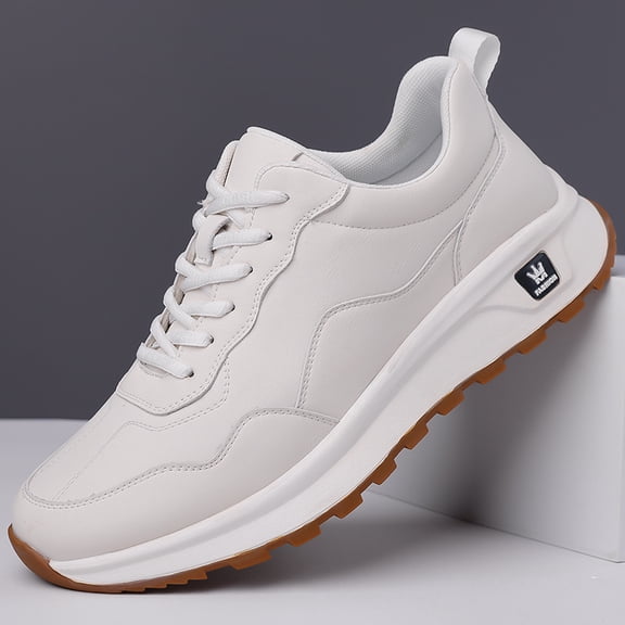 Spring New Fashion Luxury High White Shoes Men'S Casual Shoes